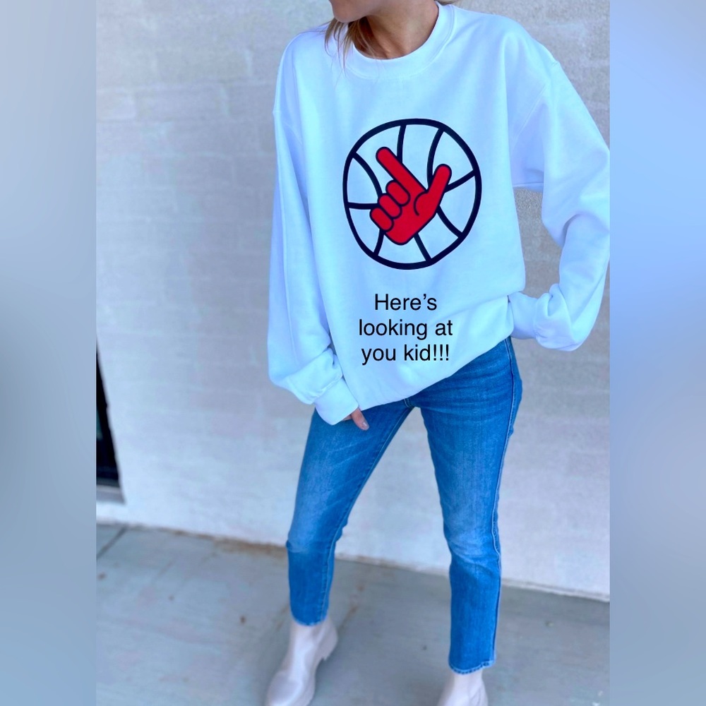 If you like fingers in your face then you need this sweater..it’s pointing at u